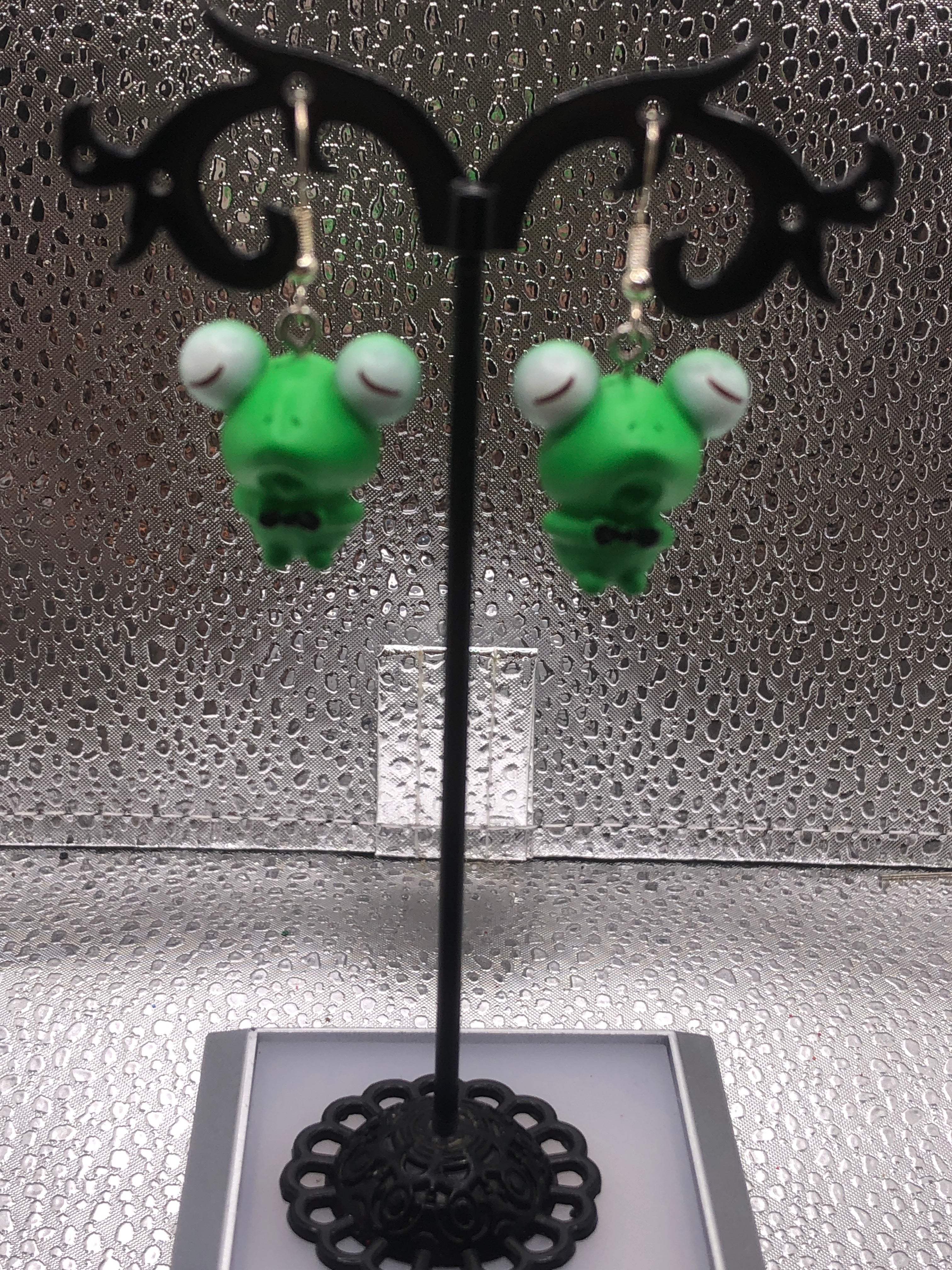 Frog earrings