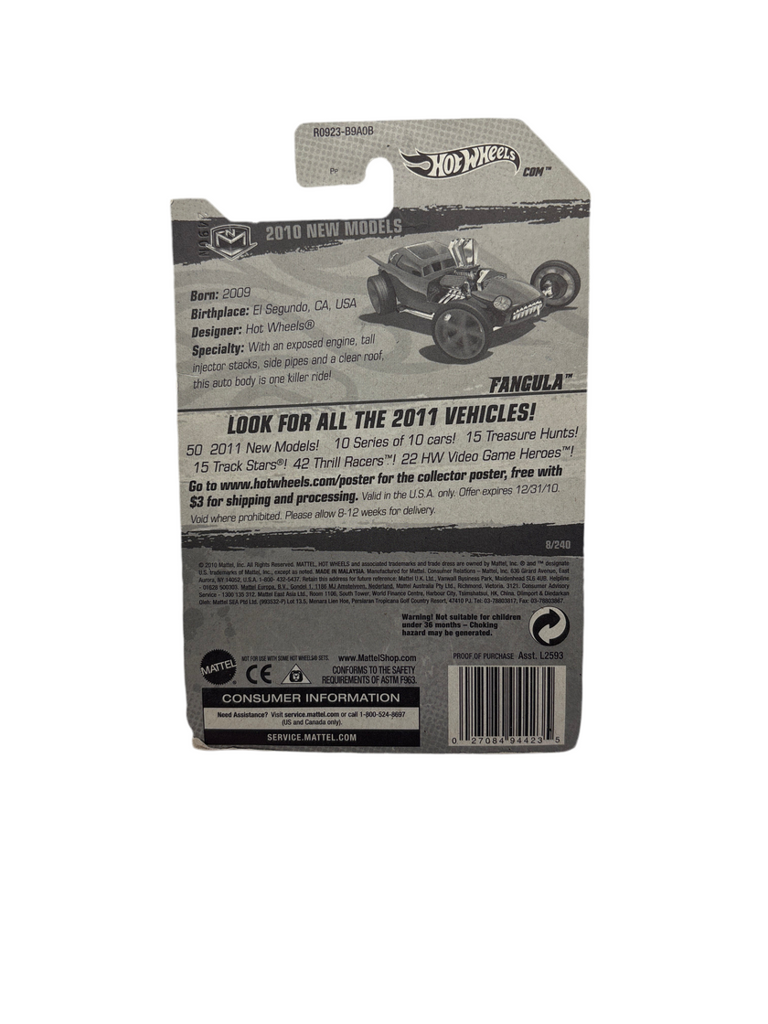 Hot Wheels Fangula Diecast black
