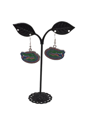 Florida Gator football earrings