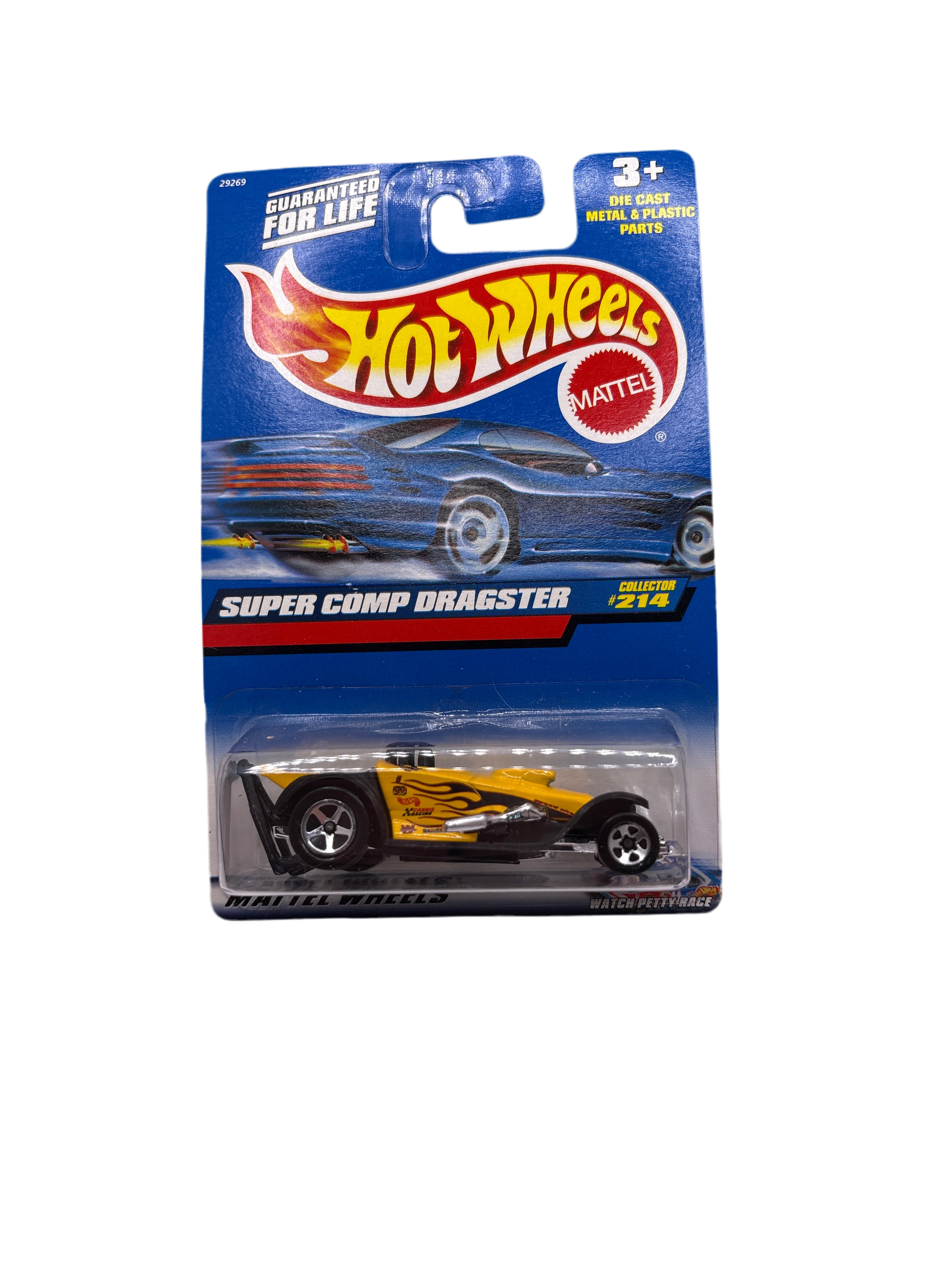 Hot Wheels Super Comp Dragster Diecast yellow