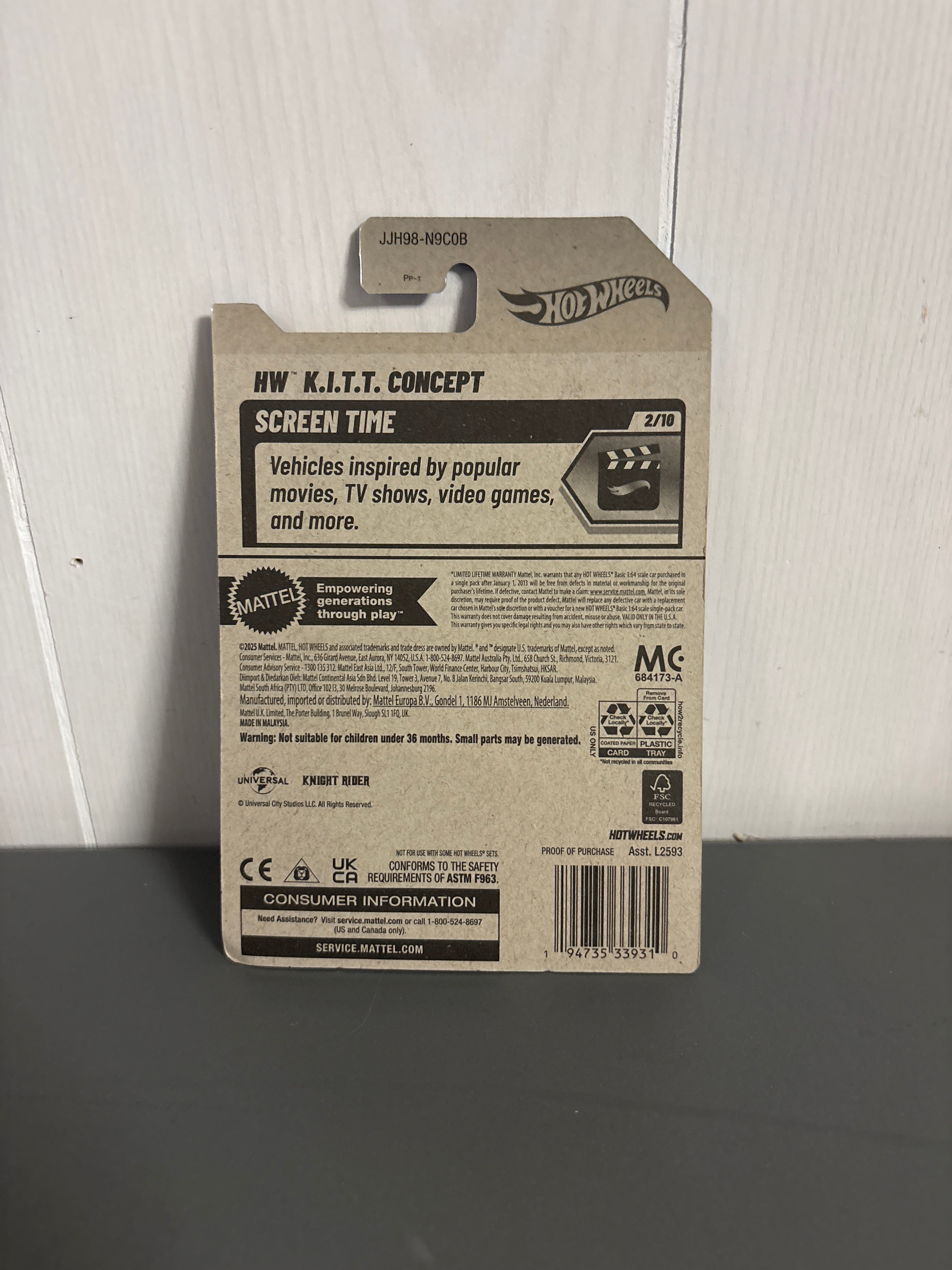 Hot Wheels HW K.I.T.T. Concept Diecast