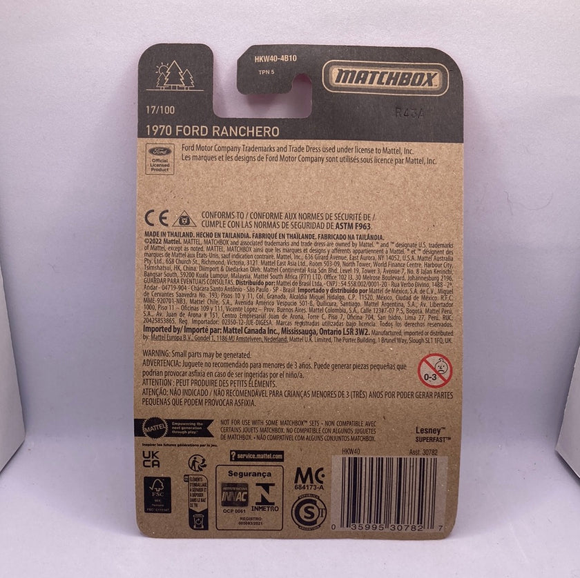 Matchbox 1970 Ford Ranchero Diecast