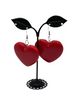 Heart trinket box earrings