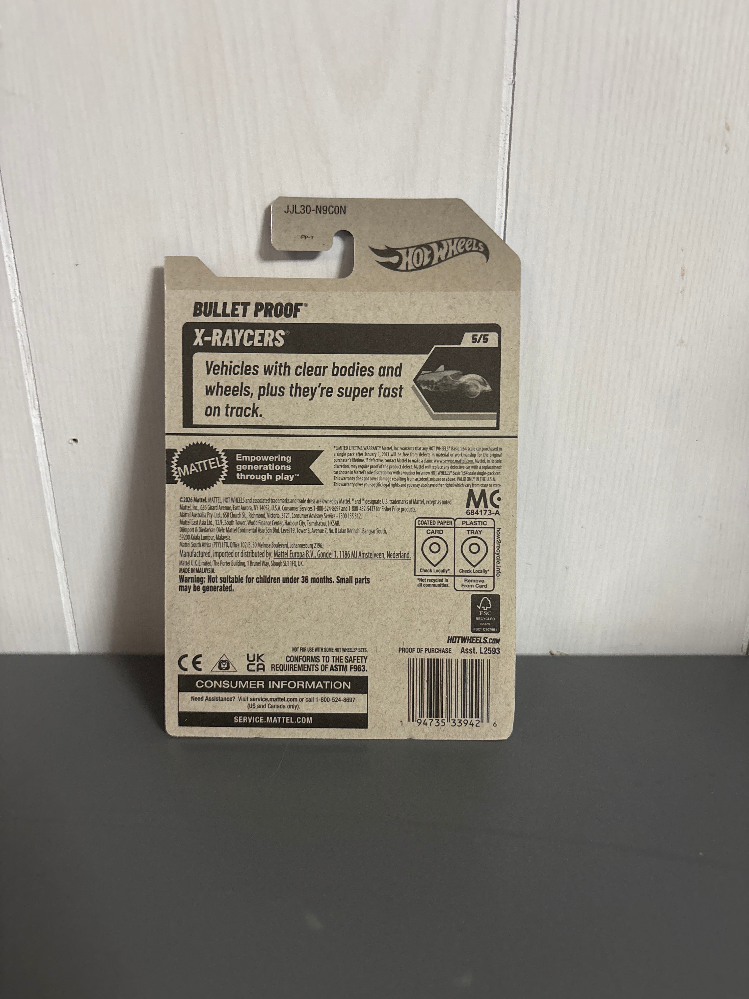 Hot Wheels Bullet Proof Diecast