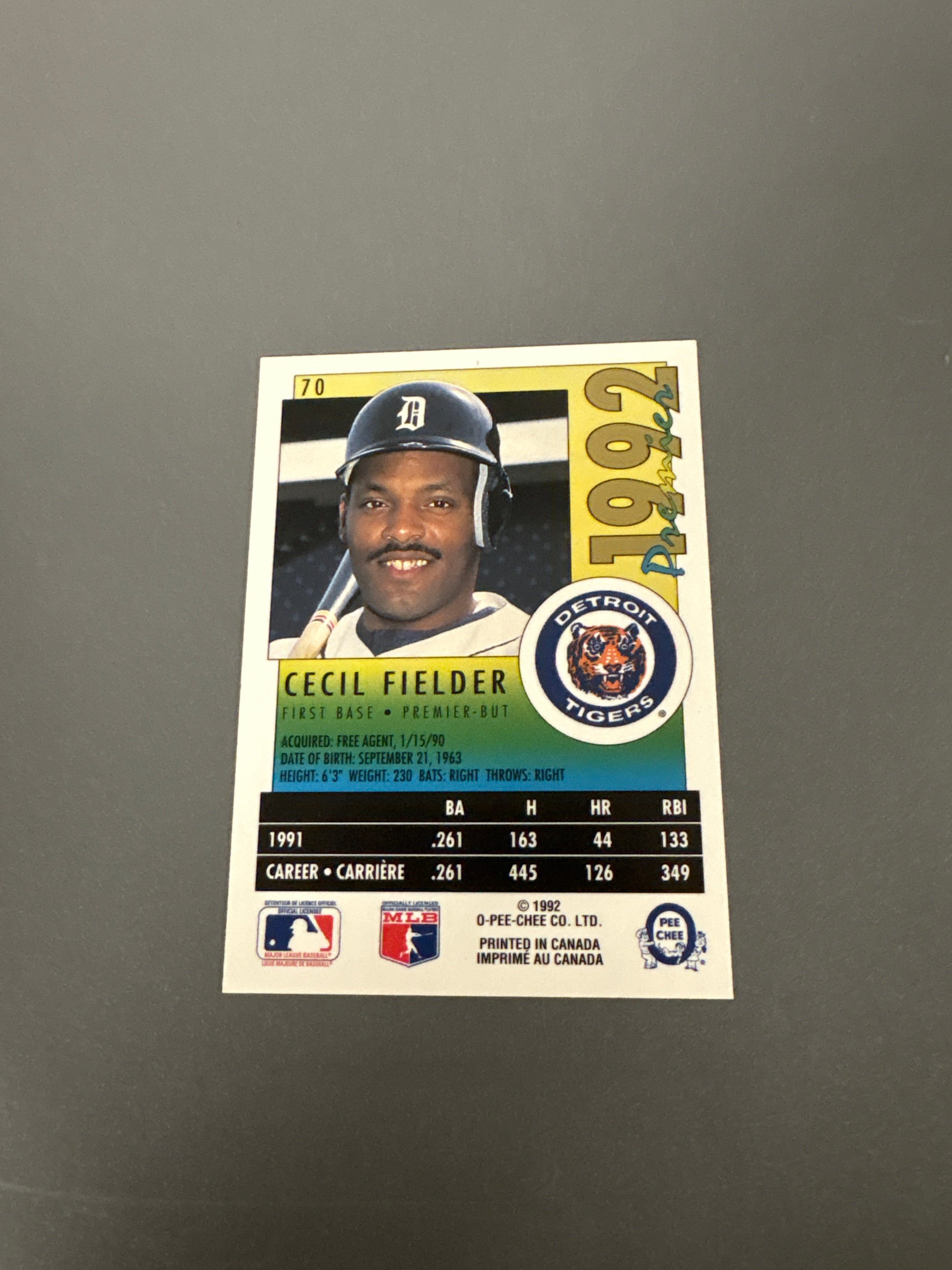 Premier Cecil Fielder