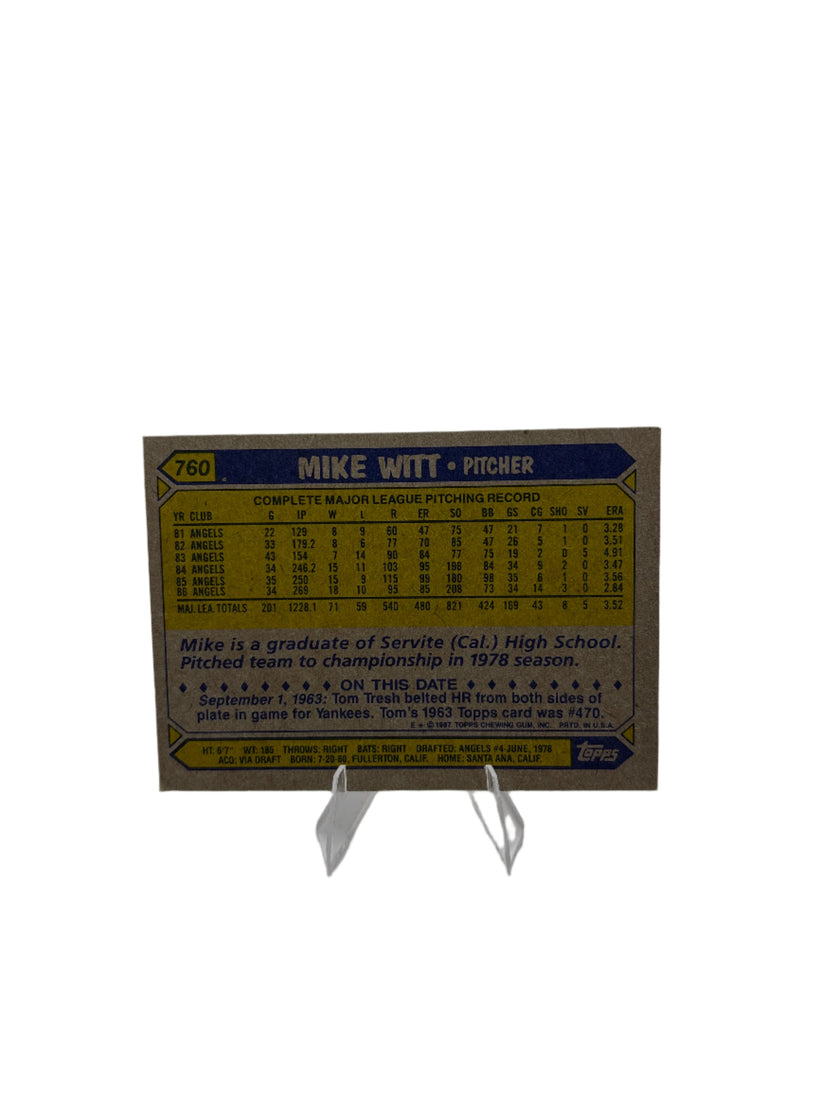 Topps Mike Witt