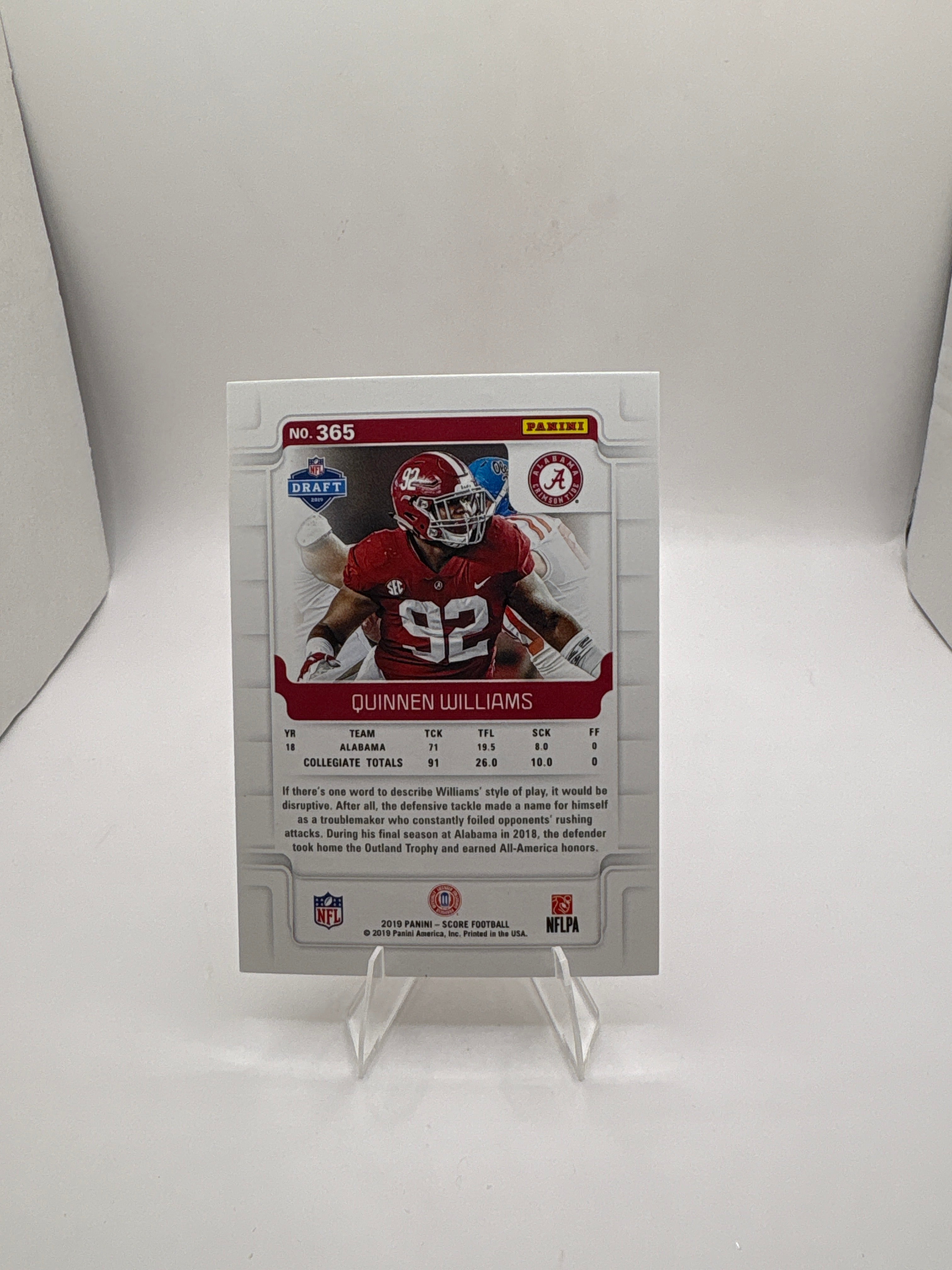 Score Quinnen Williams