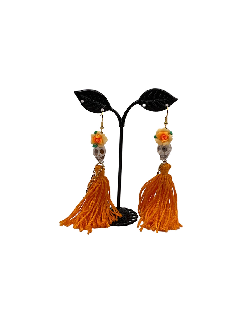 Skull Tassel Earrings