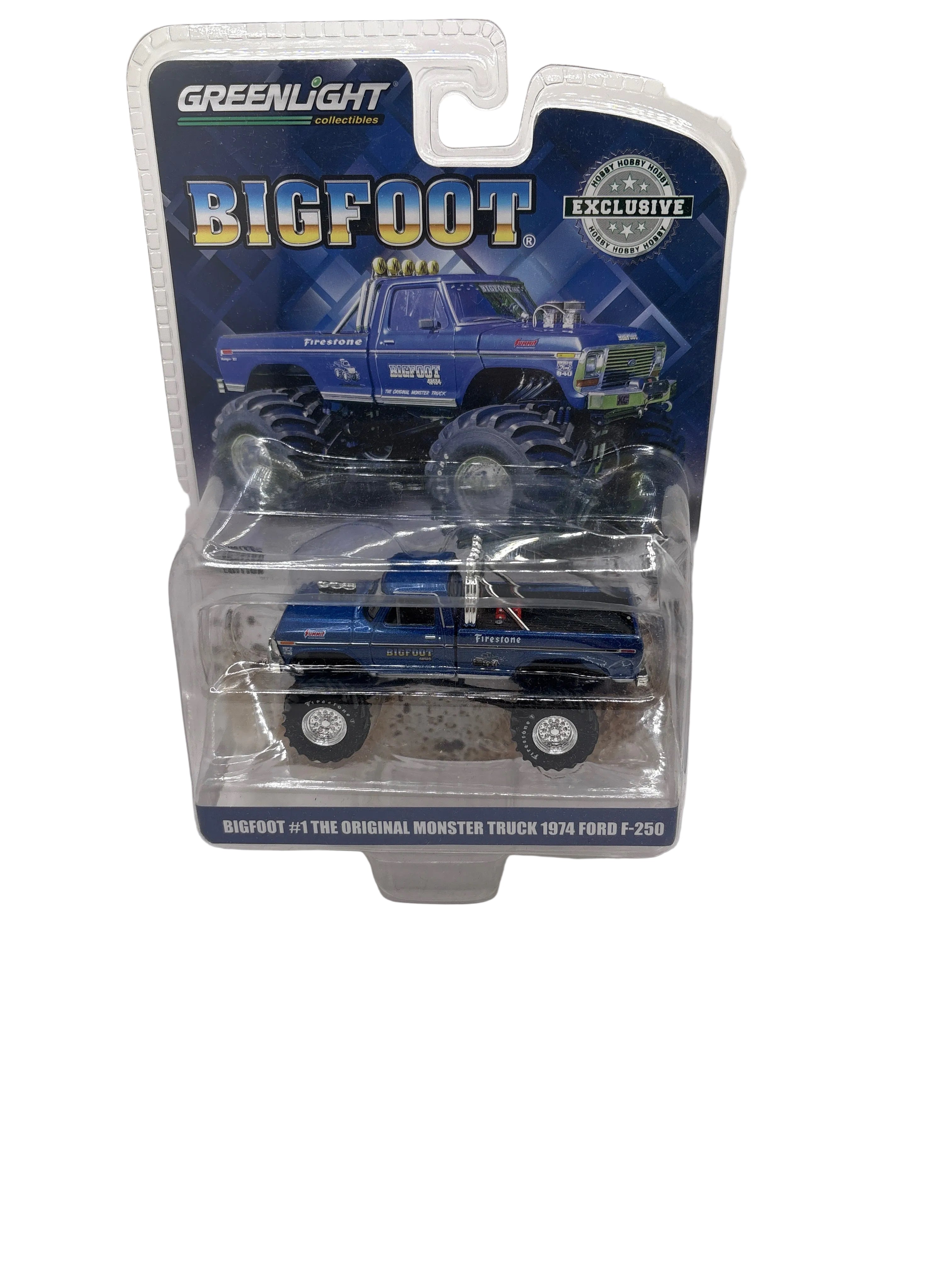 Greenlight Bigfoot #1 The Original Monster Truck 1974 Ford F-250 Diecast blue