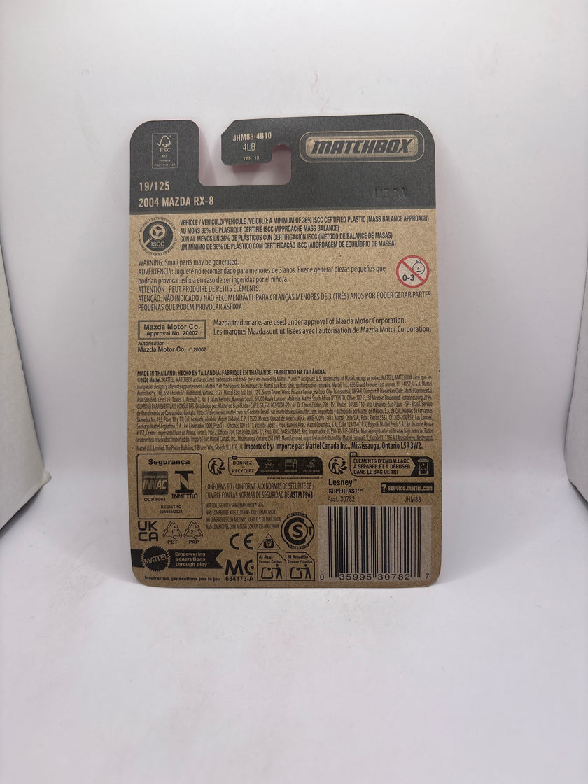 Matchbox 2004 Mazda RX-8 Diecast