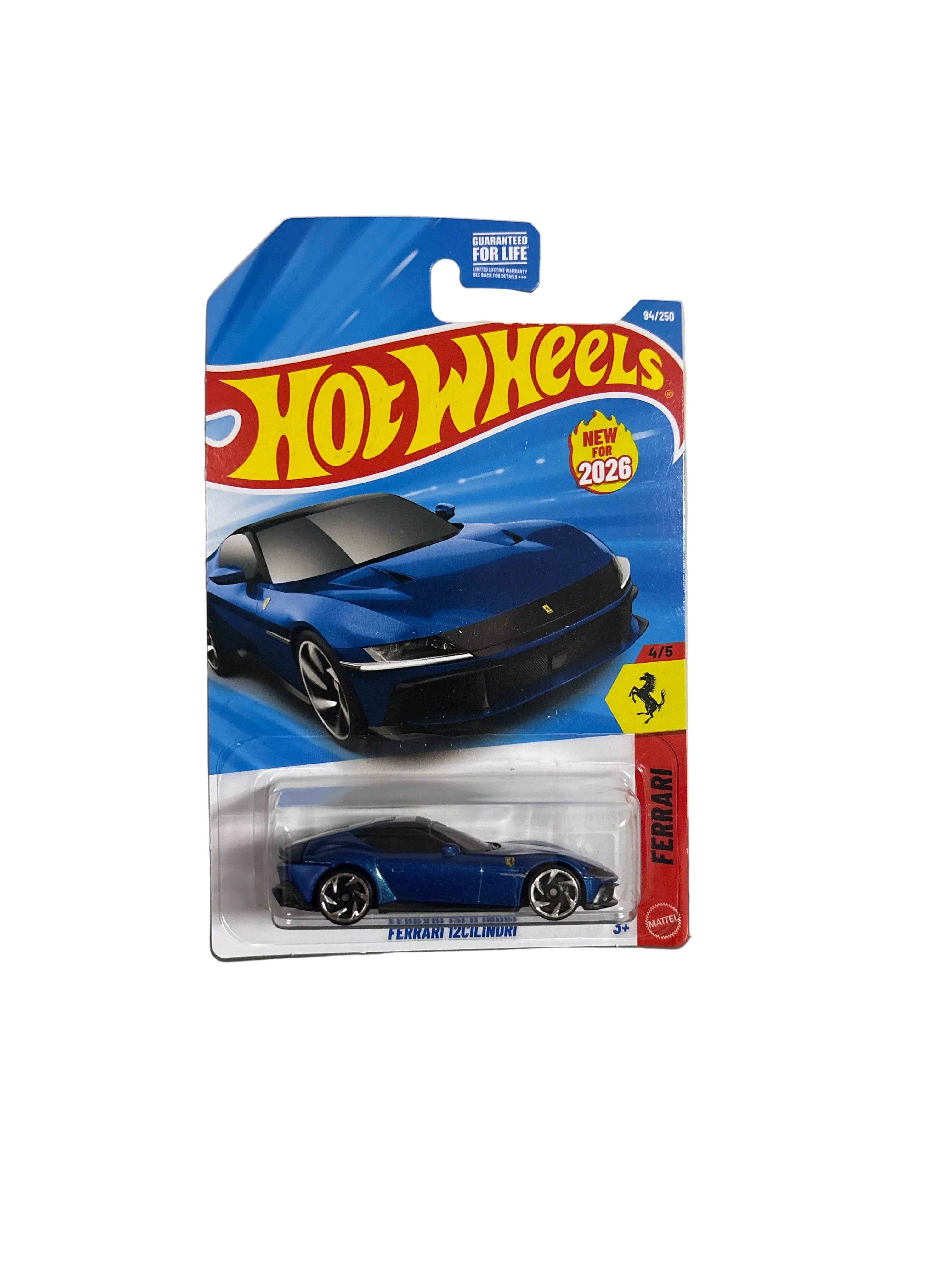 Hot Wheels Ferrari 12Cilindri Diecast blue
