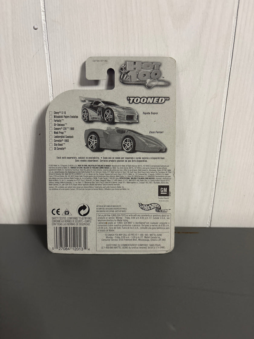 Hot Wheels Tooned Camaro Z28 1969 Diecast red