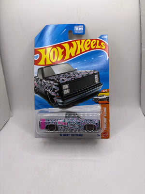 Hot Wheels 83 Chevy Silverado Diecast multi color