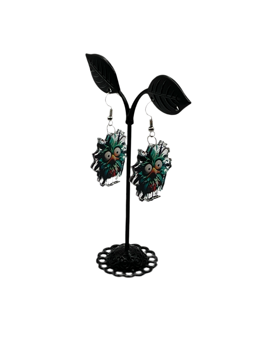 Crazy Bird Earrings
