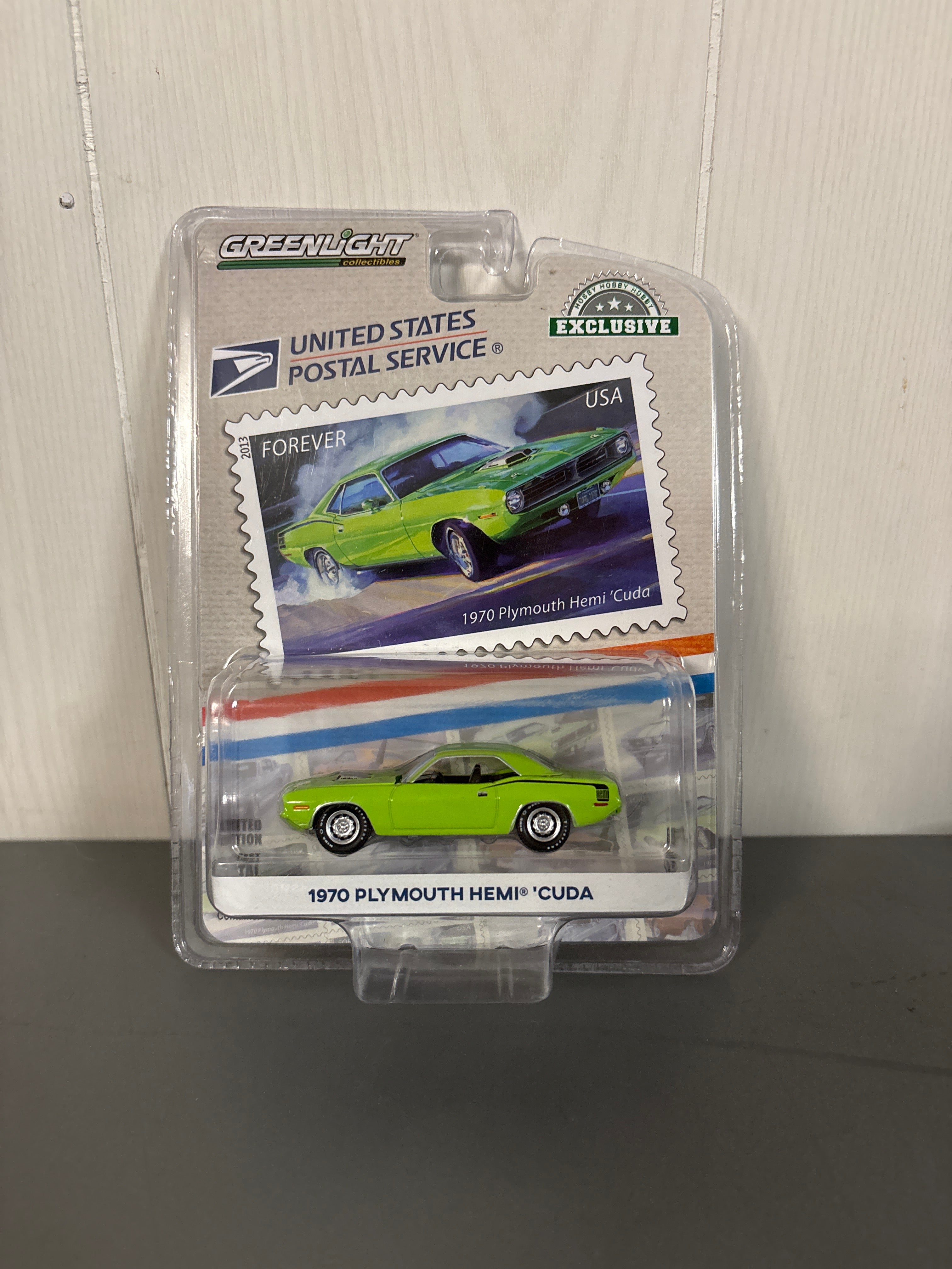 Greenlight 1970 Plymouth HEMI Cuda Diecast green