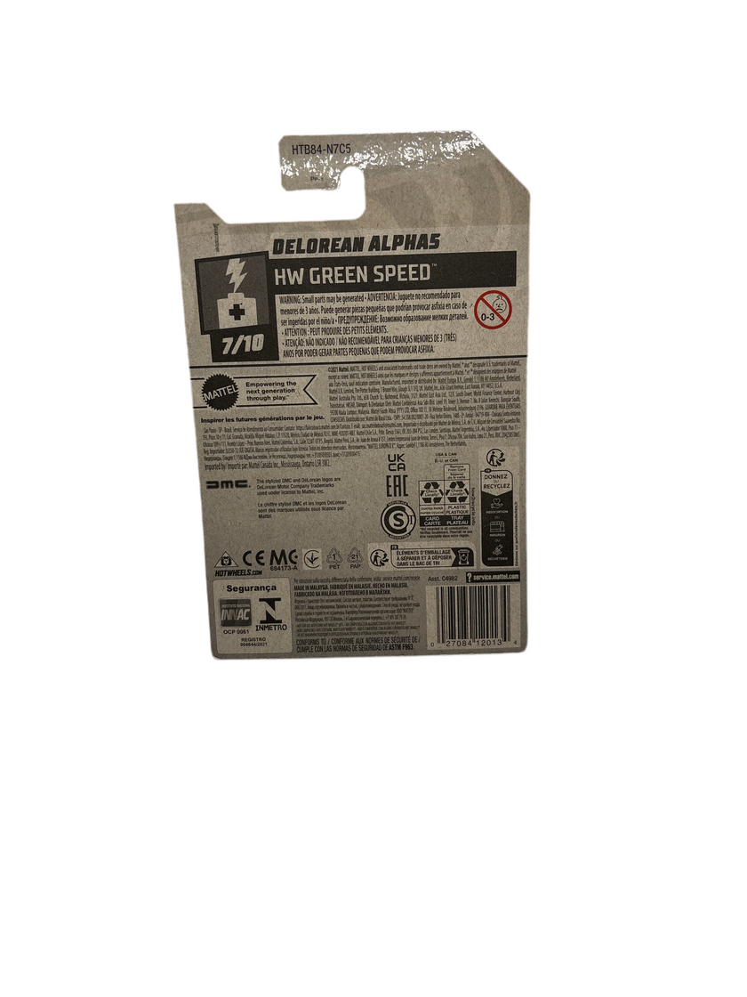 Hot Wheels Delorean Alpha5 Diecast