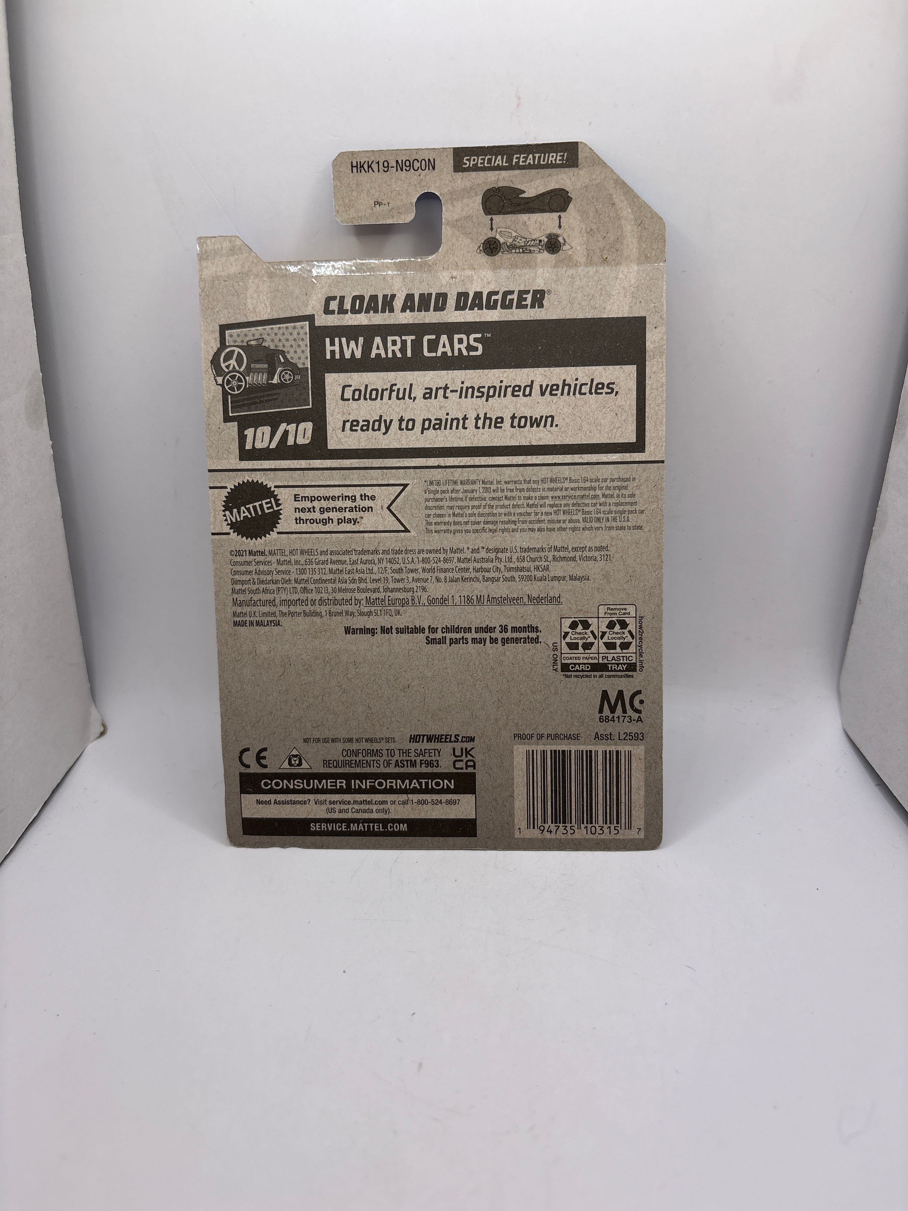 Hot Wheels Cloak And Dagger Diecast