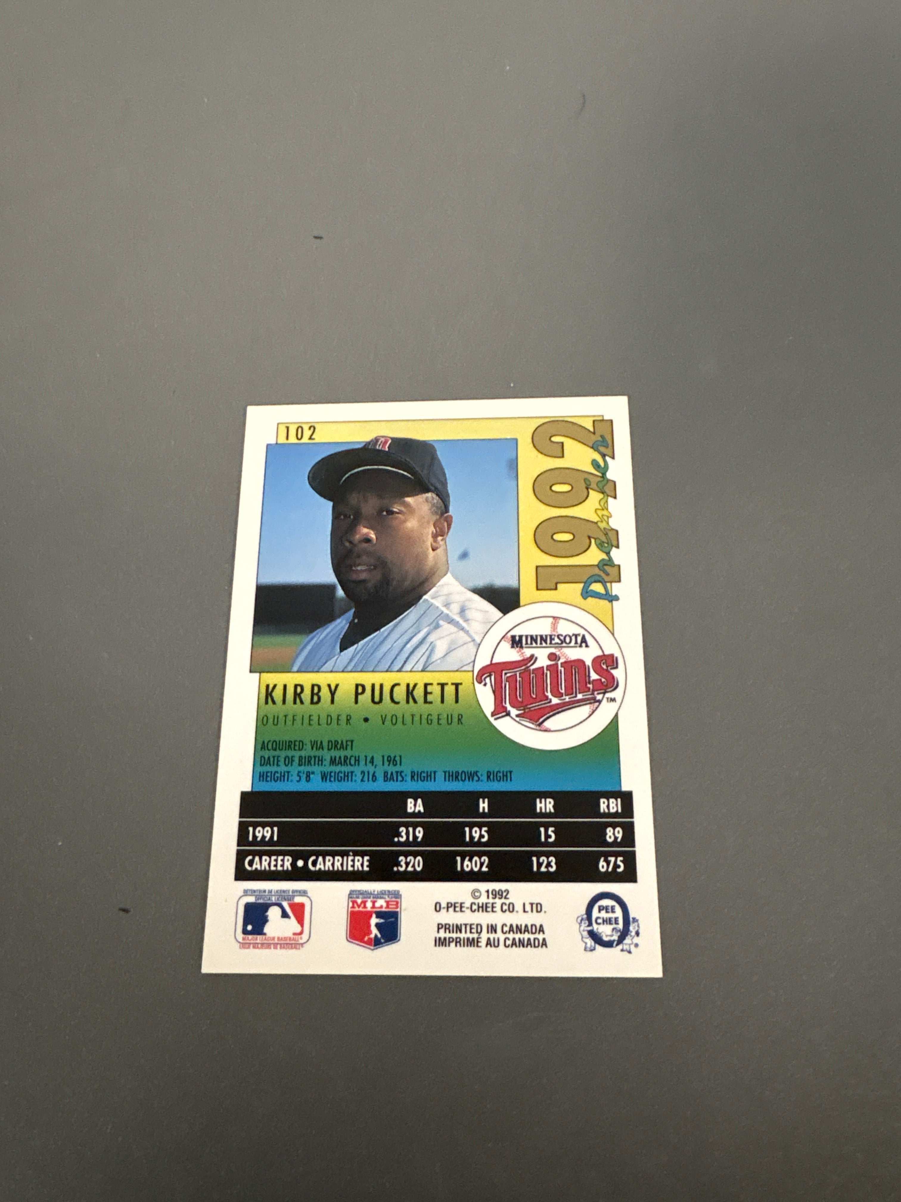 Premier Kirby Puckett