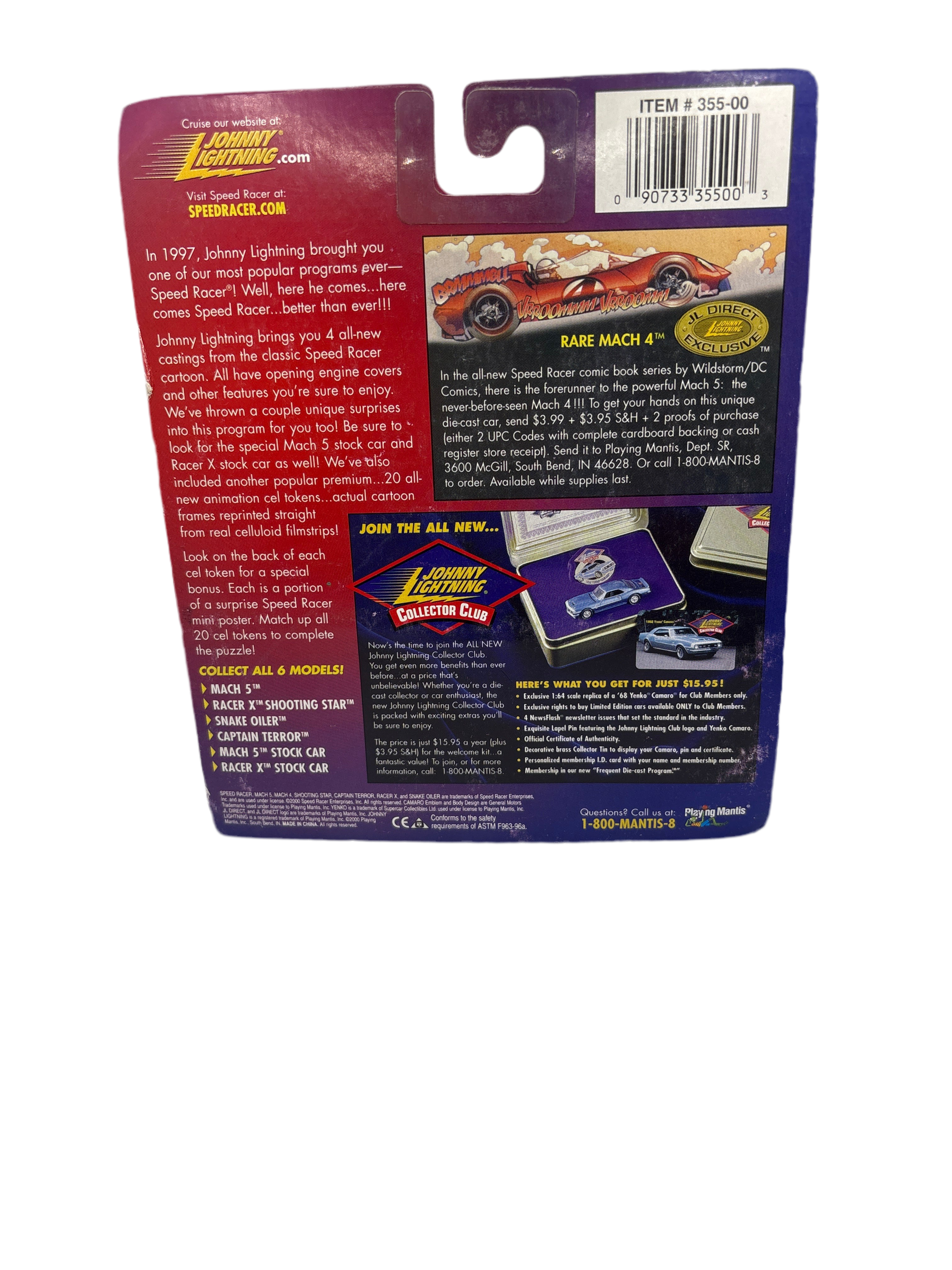 Johnny Lightning Speed Racer 2000 Diecast red