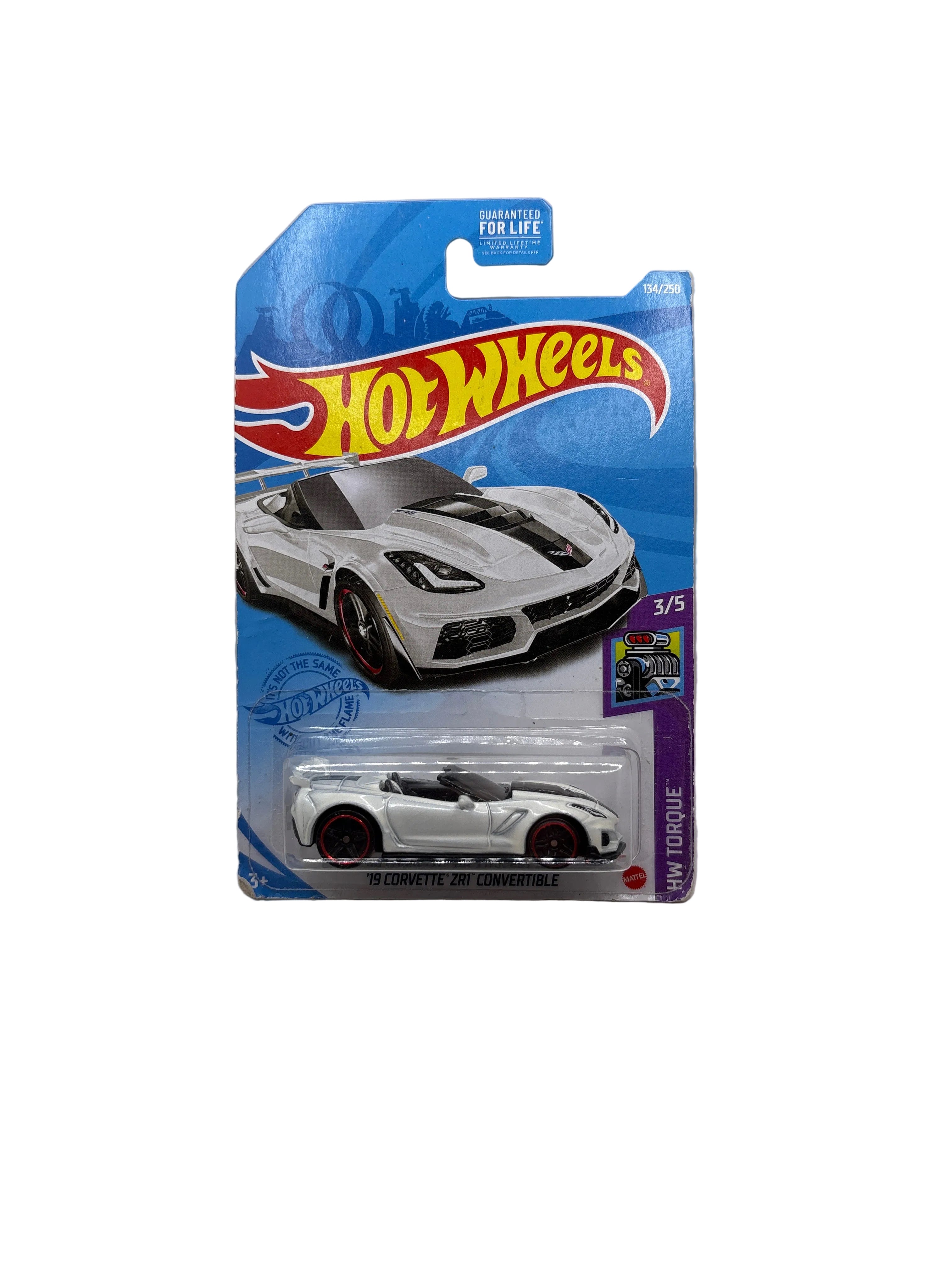Hot Wheels 19 Corvette ZR1 Convertible Diecast white