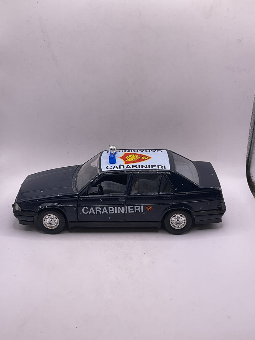 Bburango Alfa Romeo 75 Carabinieri Diecast Dark Blue