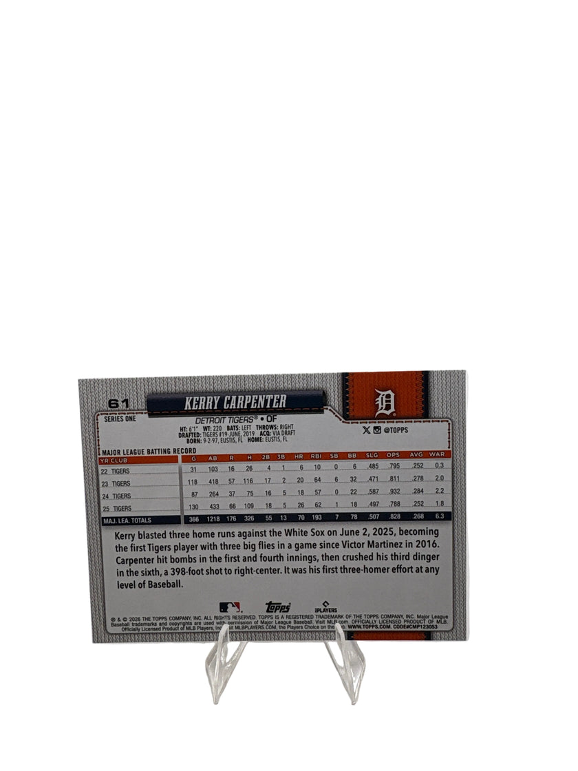 Topps Kerry Carpenter