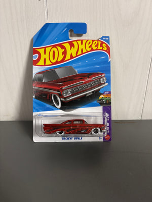 Hot Wheels 59 Chevy Impala Diecast red