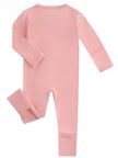 PoshTOT Peach Bamboo Baby Convertible Zippy Romper