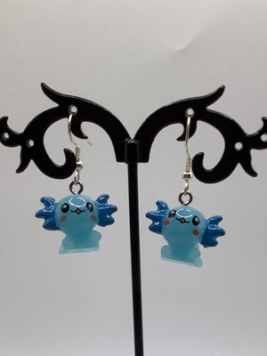 Axolotl earrings