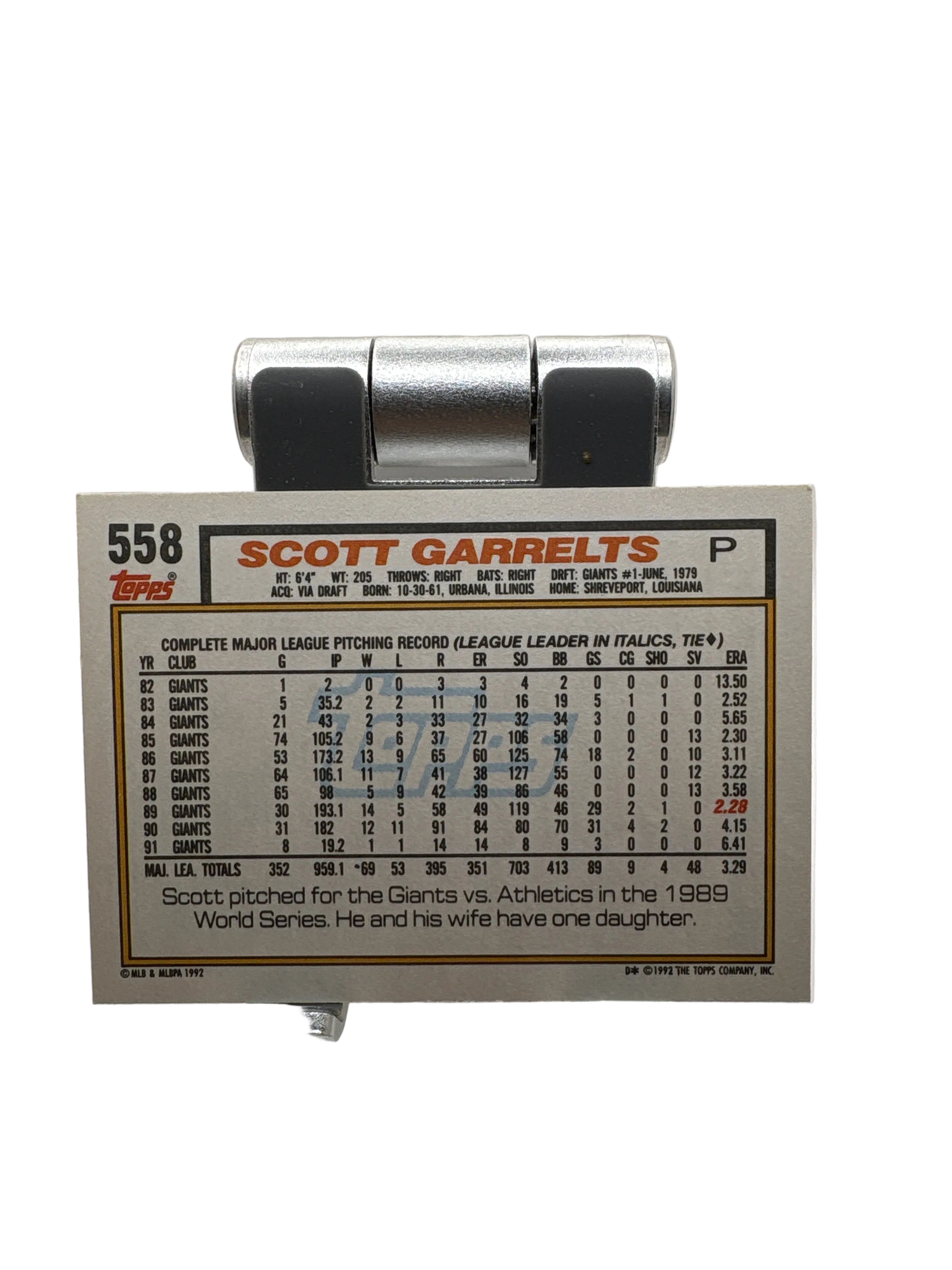 Topps Scott Garrelts