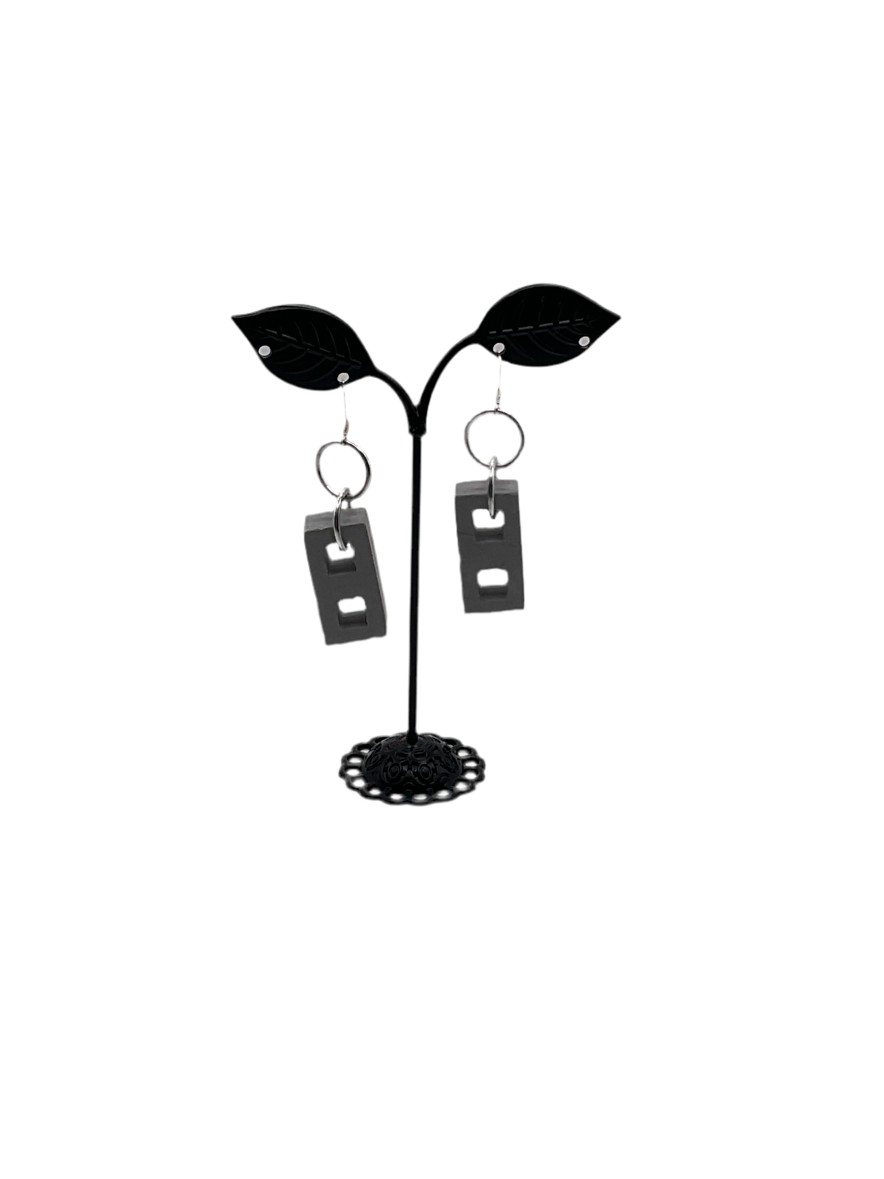 Cinder block earrings