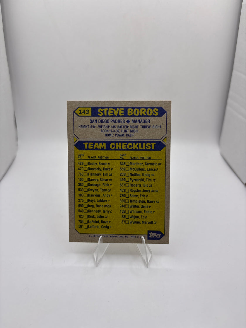 Topps Steve Boros