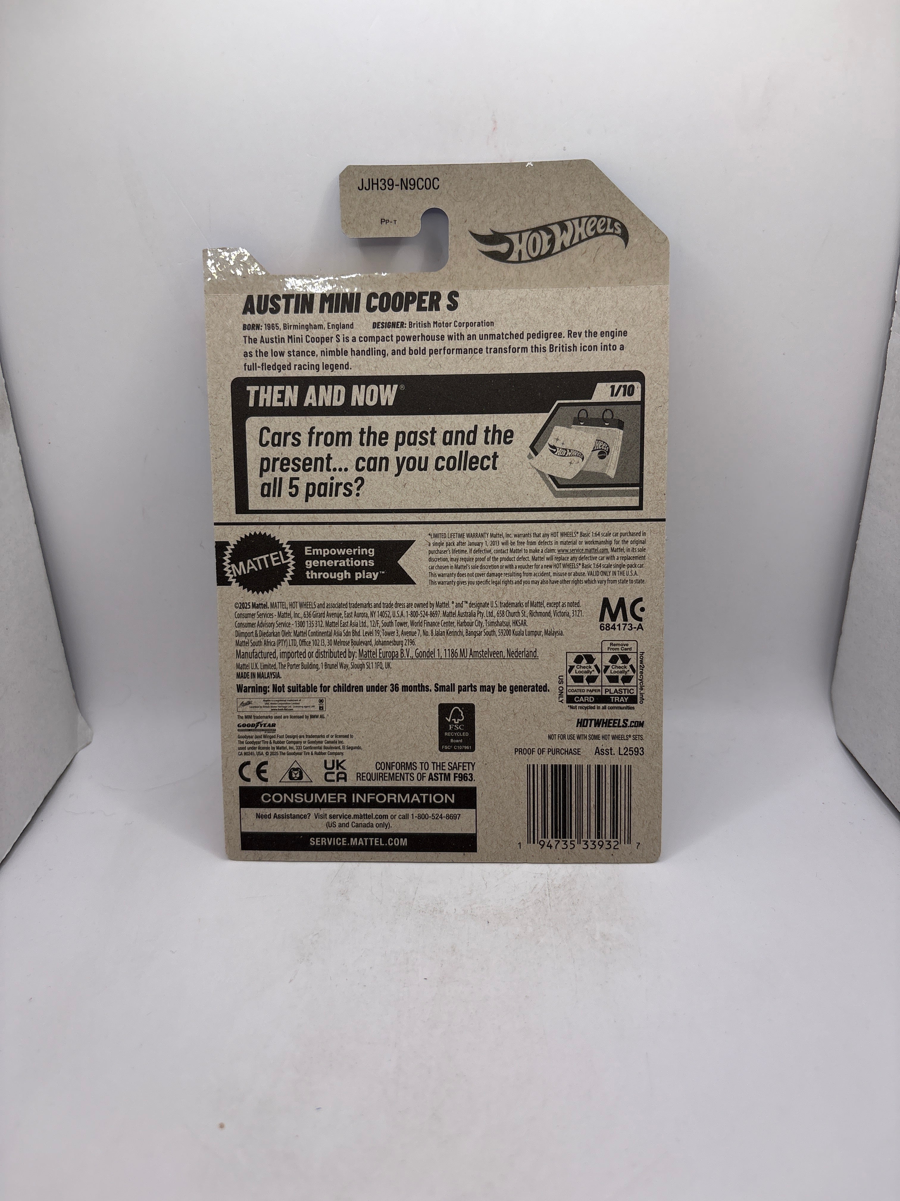 Hot Wheels Austin Mini Cooper S Diecast green