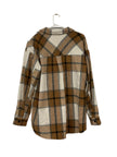 Brown Plaid Flannel Shirt
