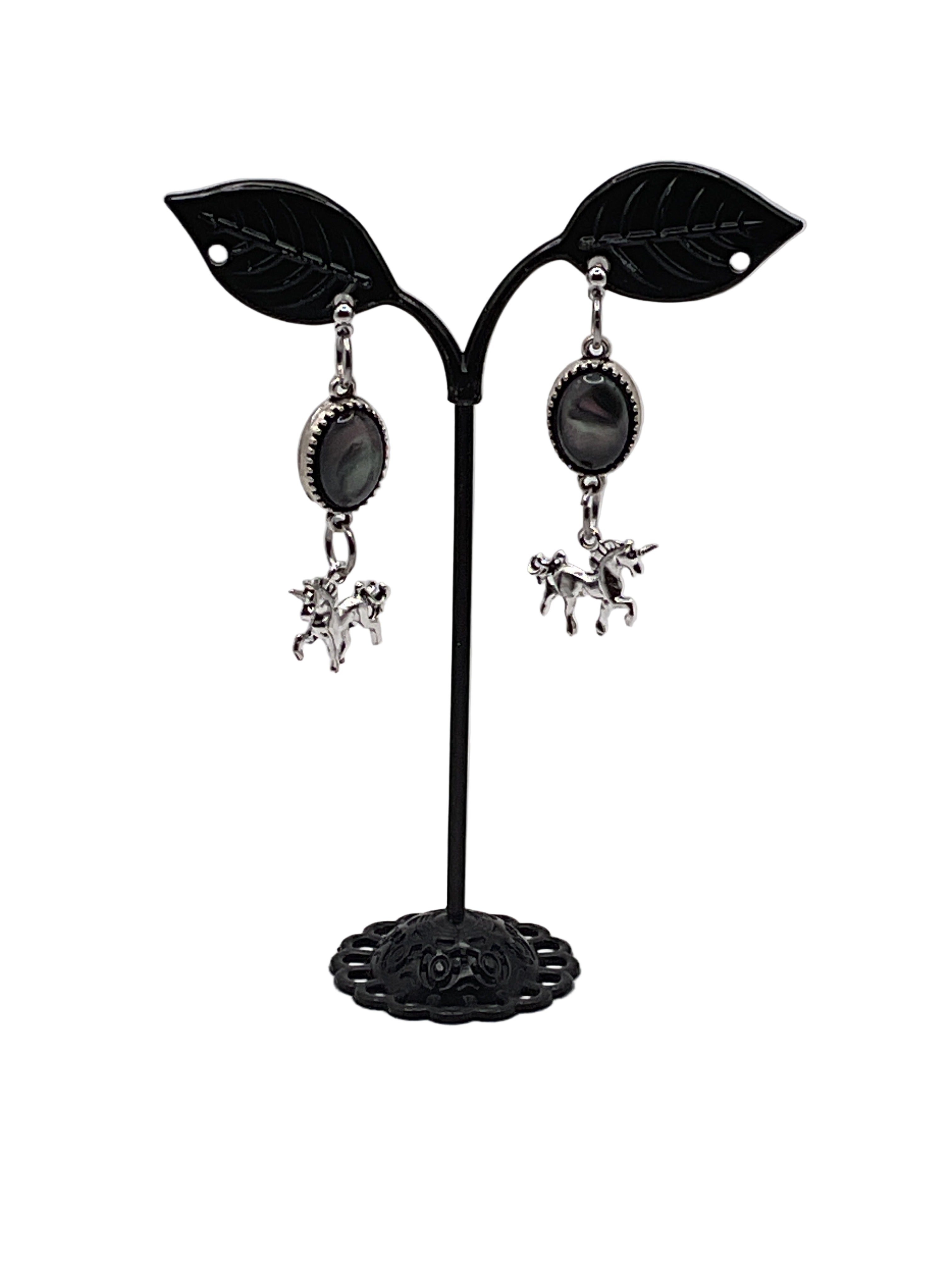 Oval Opalescent Earrings