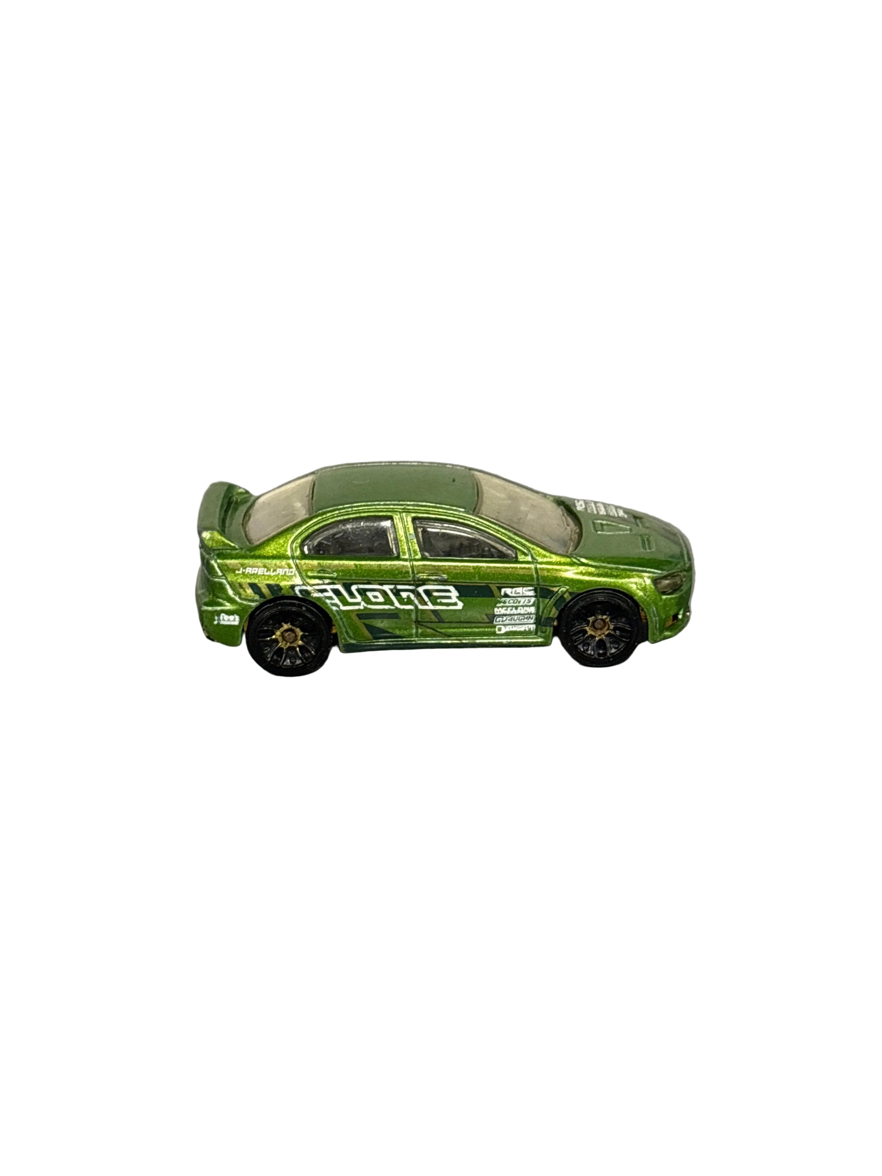 Hot Wheels 2009 Lancer Evolution Diecast green