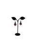 Purple Tear Drop Earrings