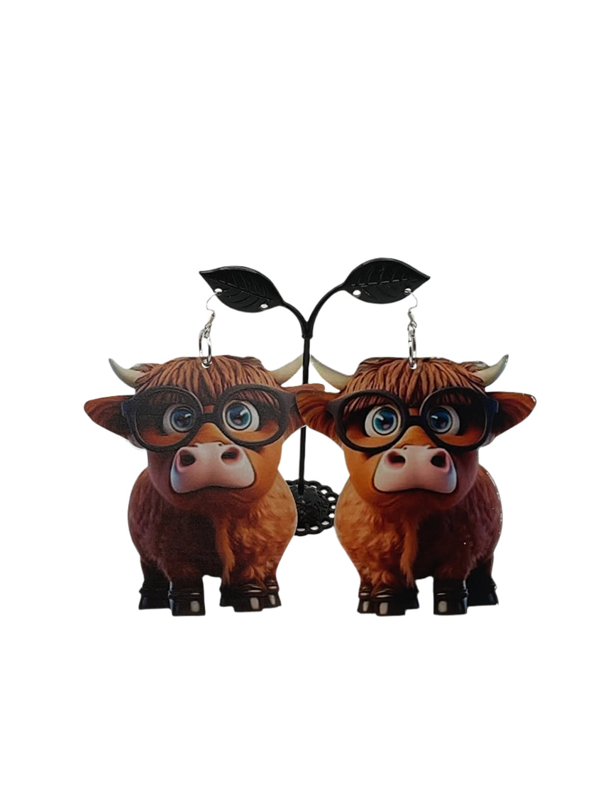 Highland cow Earrings