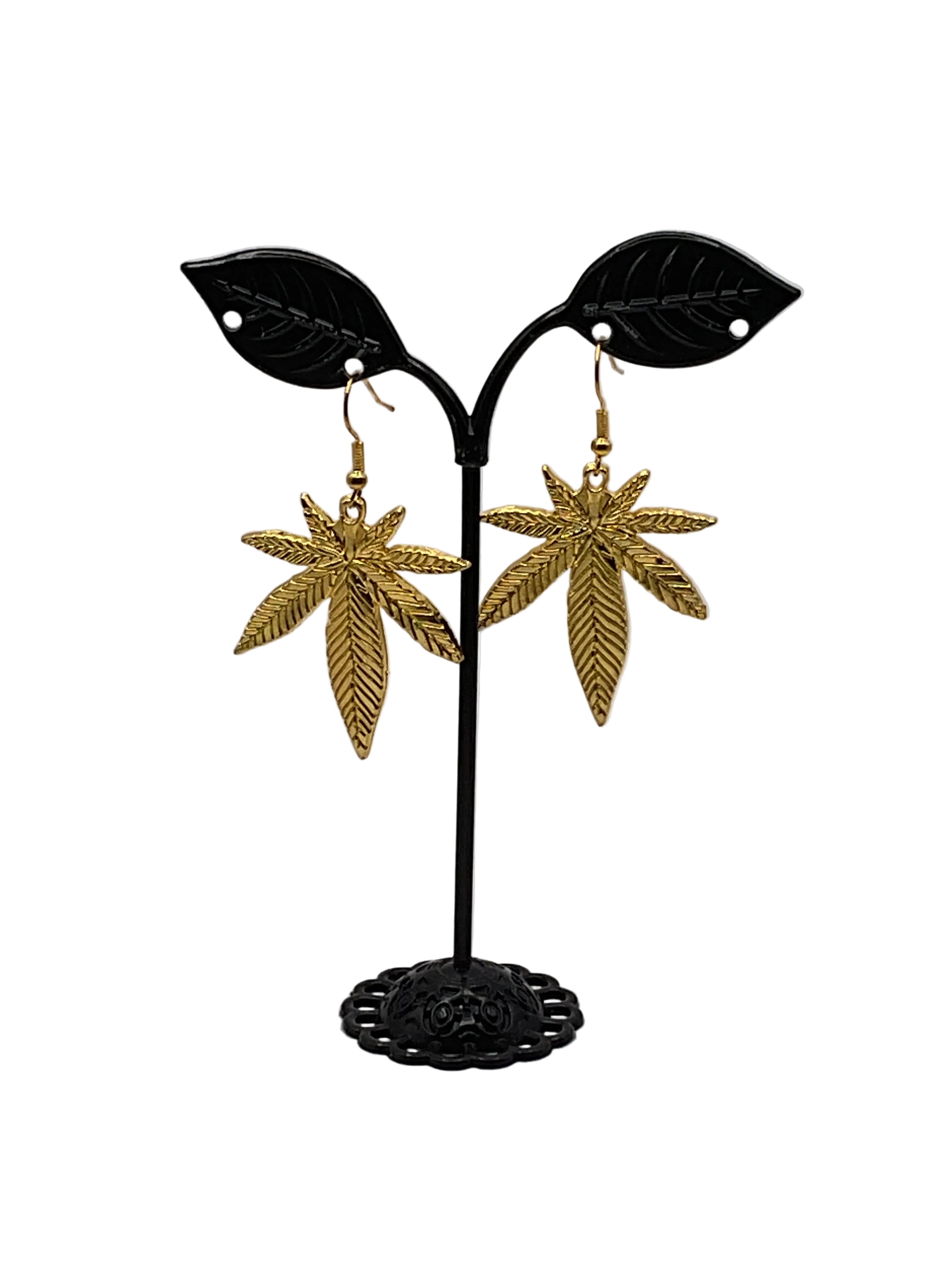 Marijuana Leaf Earrings