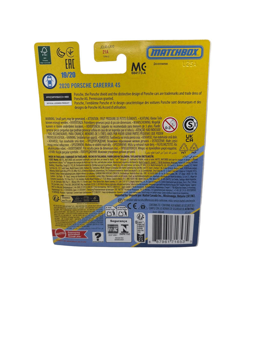 Matchbox 2020 Porsche Carrera 4S Diecast