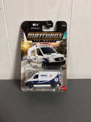 Matchbox 2024 Mercedes-Benz Sprinter Ambulance Diecast white