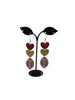 Hearts and Football Earrings