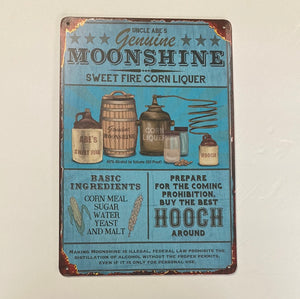 Uncle Abe’s Genuine Moonshine Sign