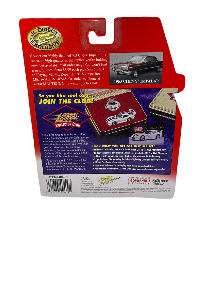 Johnny Lightning 1969 Camaro RS/SS Diecast