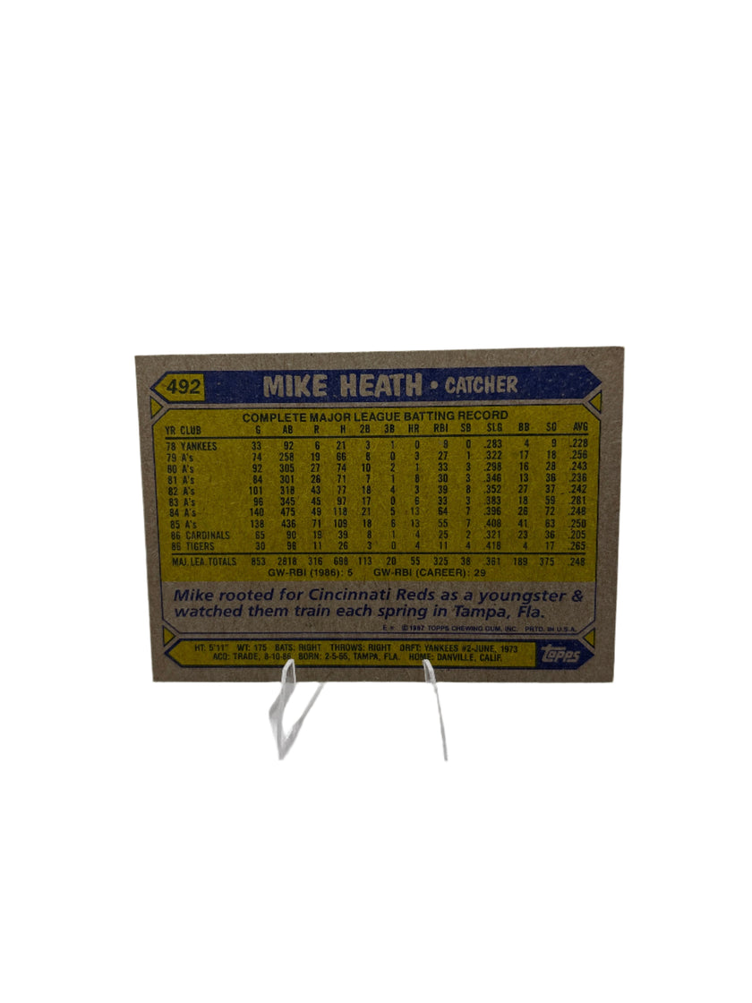 Topps Mike Heath