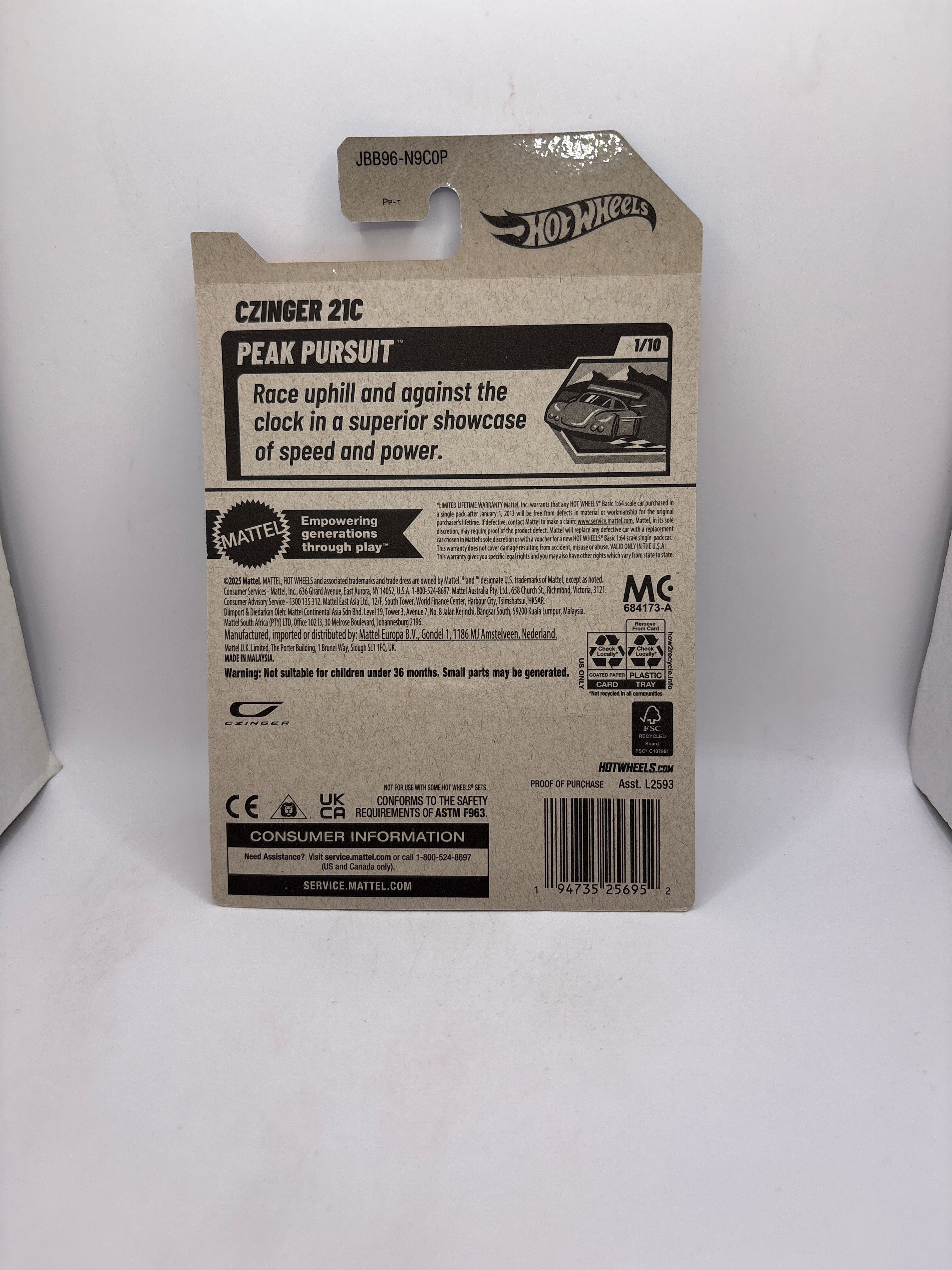 Hot Wheels Czinger 21C Diecast white