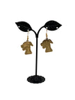 Golden Dog Earrings
