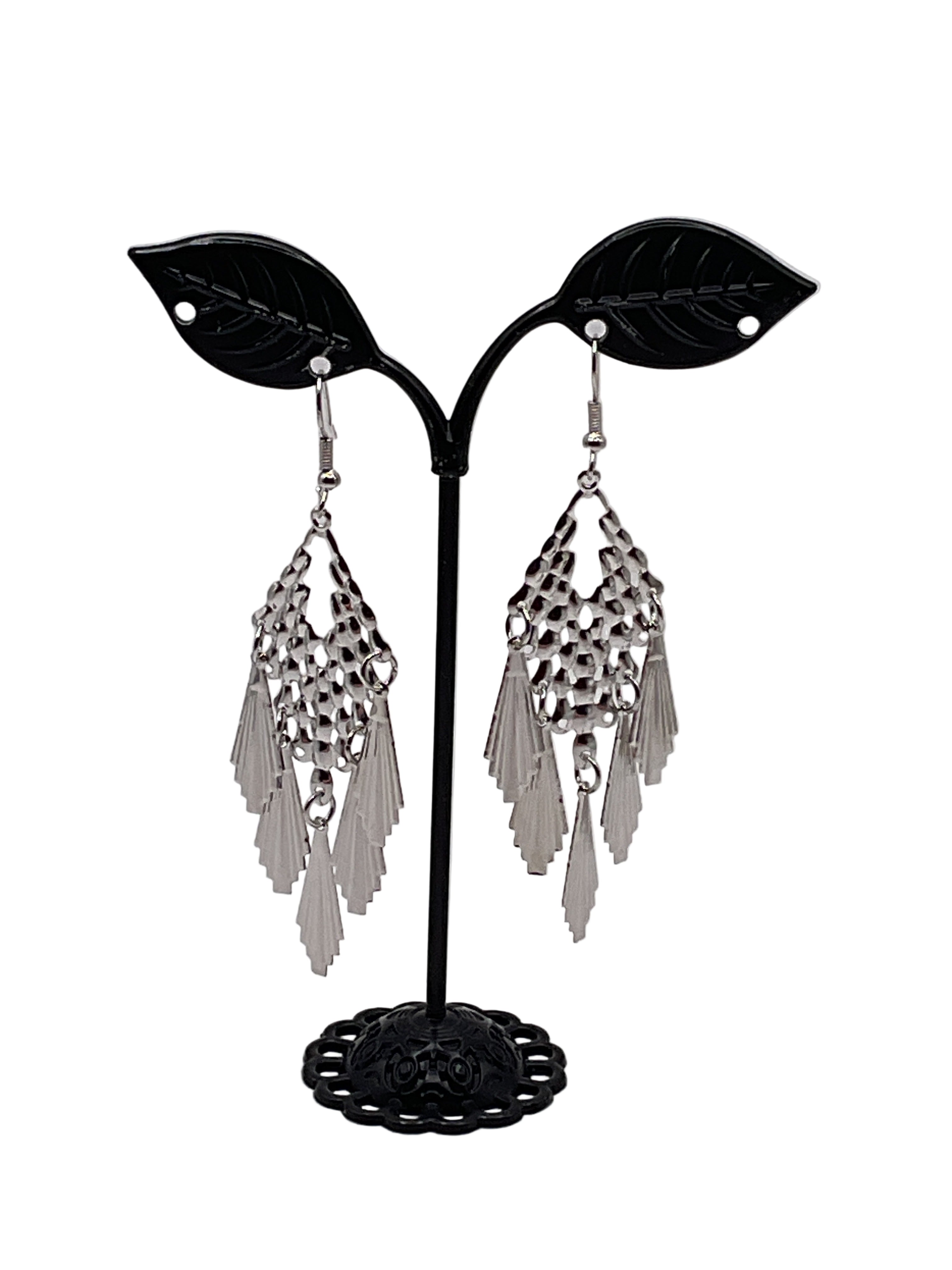 Silver earrings