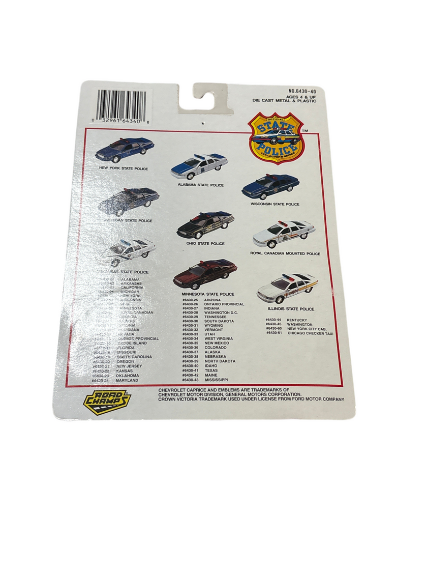 Road Champs Chevrolet Caprice Diecast black