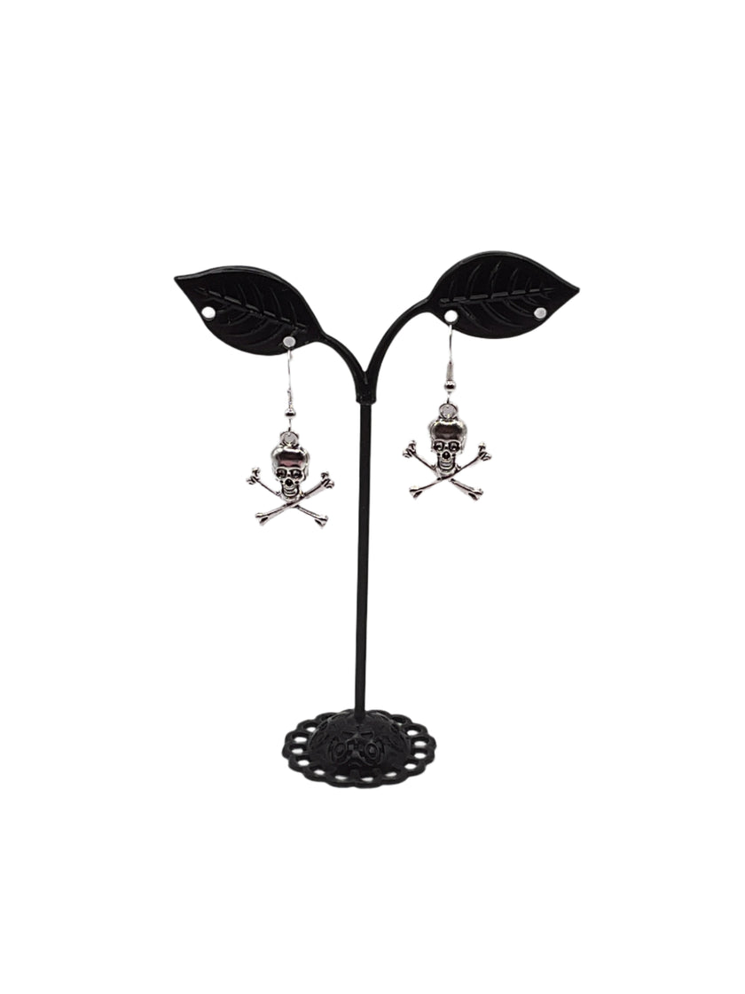 Skull and Cross Bone Earrings
